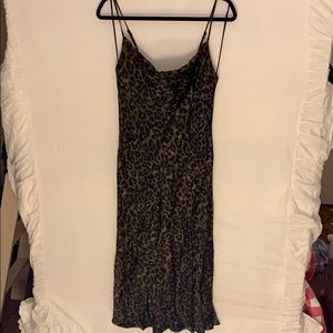 Zara Leopard Print Slip Dress